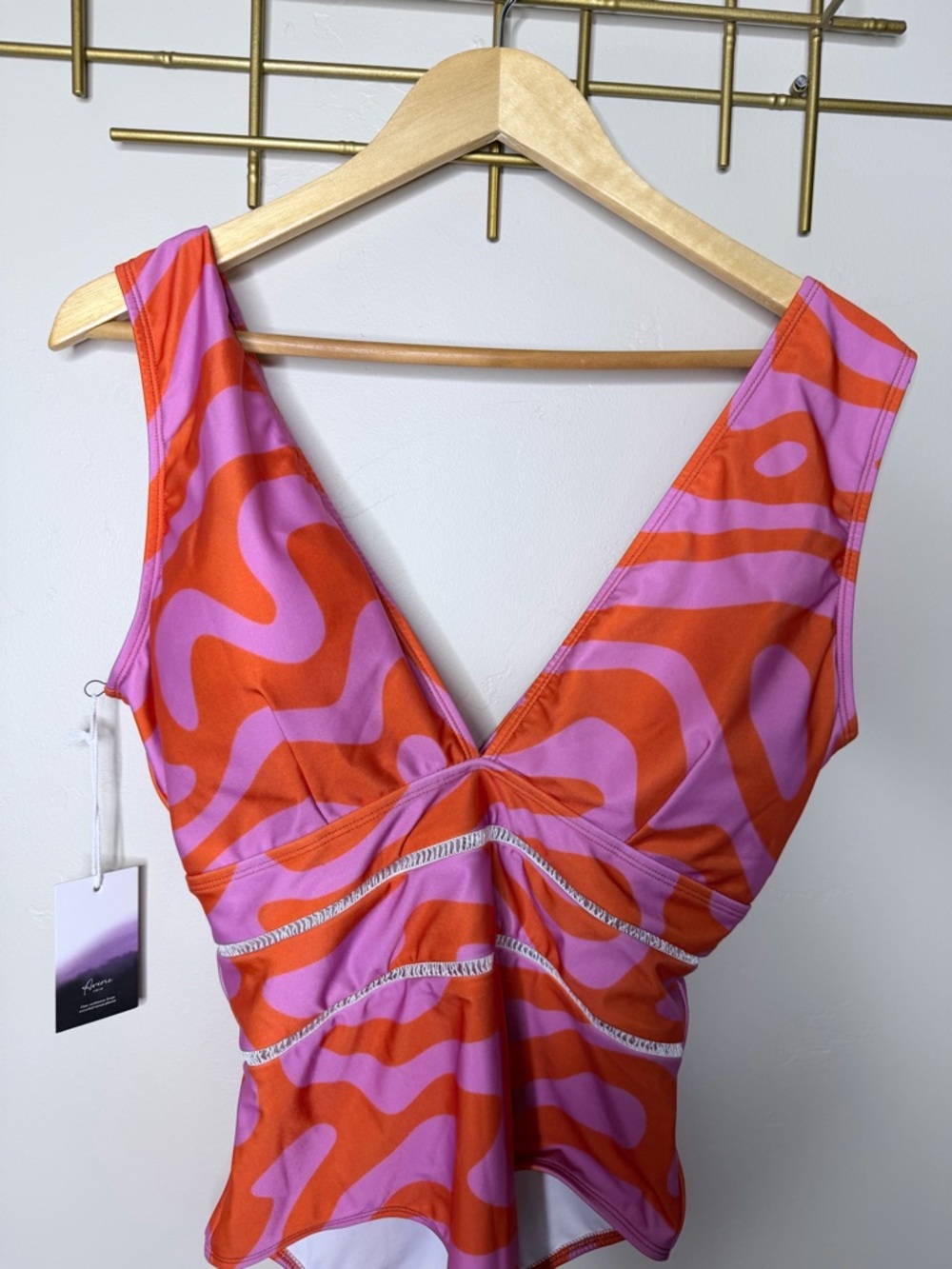 AVERIE Ruby Deep Plunge Swimsuit - Picture 5 of 9